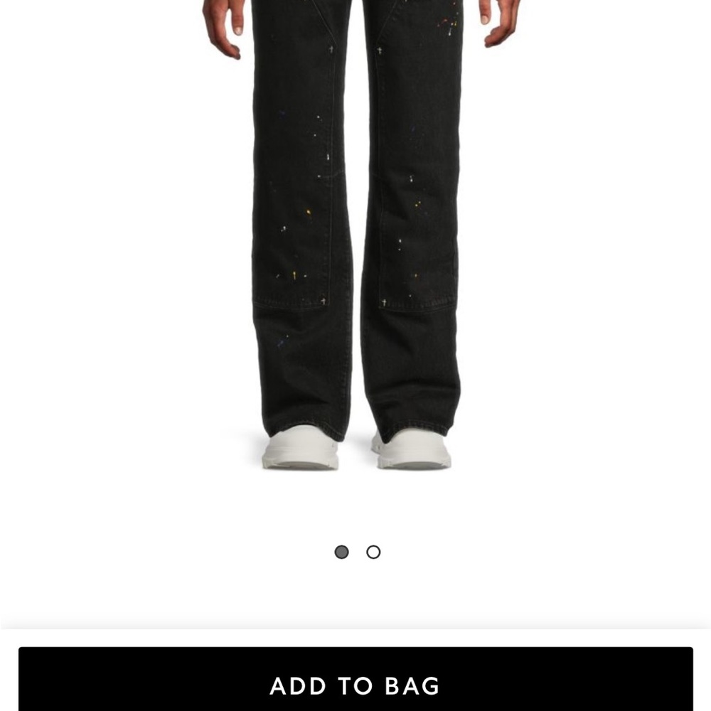 RtA Black Relaxed Men Jeans